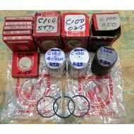 Honda 50cc C100/CA100/C102/CA102 (001) Piston+Ring Set (Original Japan)