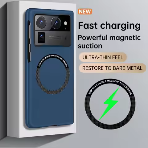 Ultra-thin Frameless Phone Case For Tecno Phantom V Fold2 Tecno V Fold Luxury Magsafe Magnetic Hard 