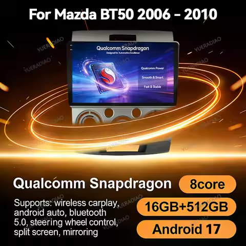 Android 17 Car Radio For Ford Everest Ranger Mazda BT50 BT-50 2006 2007 2008 - 2010 Mirror Link Carp