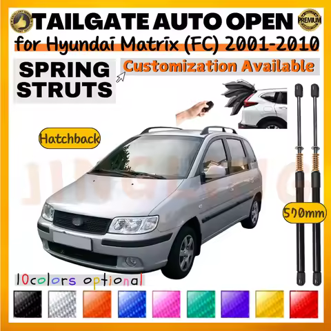 Qty(2) Trunk Struts with Spring for Hyundai Matrix (FC) Hatchback 2001-2010 570MM Rear Tailgate Boot