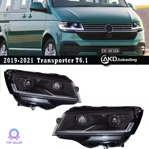 Headlight For VW Multivan T6.1 2019-2022 Caravell Car автомобильные товары LED DRL Hella Xenon Lens 