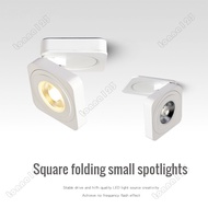 Square Folding COB LED Downlights 7W Surface Mounted Led Ceiling Lamps Spot Light 360 Degree Rotation Downlights