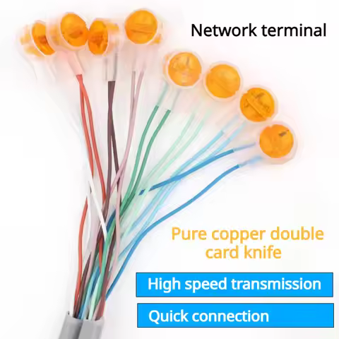 50Pcs K1 K2 K3 Connector UY1 UY2 UR Wire Connector, Waterproof RJ45 RJ11 Telephone UY Splice Connect