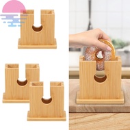 Bagel Slicer Holder Bamboo Bagel Cutter Slicer Smooth Bagel Slicer Multifunctional Bagel Cutter for 