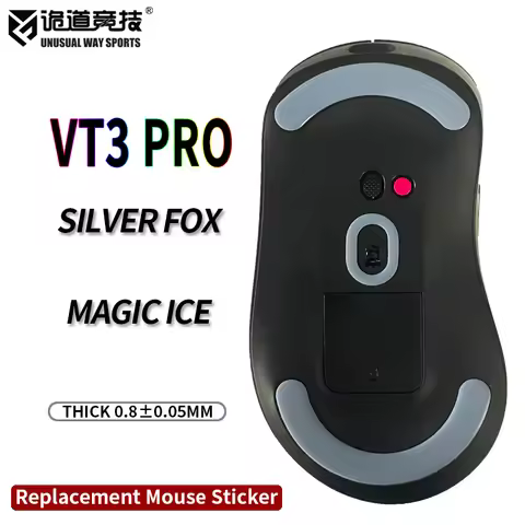 UnusualWaySports Mouse Skates Feet VT3 Pro Cambered Surface PTFE Anti Collapse Multilayer Magic Ice 