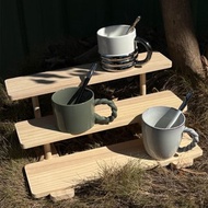 【三層展示階梯架】松木收納架/手作木頭陳列架