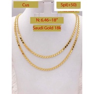 18K Saudi Gold Damascus Necklace Pawnable