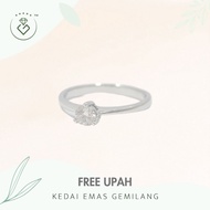 [Kedai Emas Gemilang] 2002153 {YS} Diamond Platinum Ring (10) (2.34G) [950 Platinum]