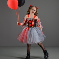 Christmas Costume Children's Cosplay Costume Halloween Circus Joker Costume Variety Joker costume Fu