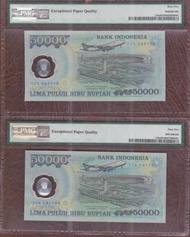 Uang 50000 Rupiah Soeharto Polymer Edisi Khusus PMG 65 EPQ