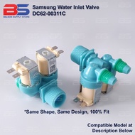 Water Inlet Valve Samsung WA90F5S3 WA10F5S5 WA11F5S9 WA12F5S3 WA12VP WA14F7S9 WA10R5260BG WA16R6380B