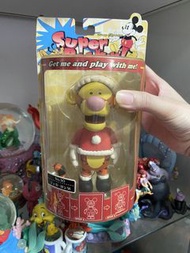(放車能搖頭)日本絕版中古罕見 小熊維尼 維尼熊 Pooh Winnie the 大頭公仔積木人smile snap吊卡super rockin擺設。Be@rbrick bearbrick。小豬Pig