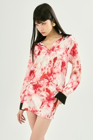 V I A A N N E - Peony Satin Shirt