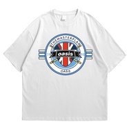 OASIS ART 9 Music Band T-shirt Men's T-shirt Unisex Cotton CombedWanita
