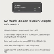 2x2ch Dante to USB-C Two-way Converter , AVL AUD22UC SG