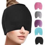 Migraine Relief Hat Headache Hat Gel Hot Cold Therapy Ice Cap For Relieve Pain Ice Hat Eye Mask Stre