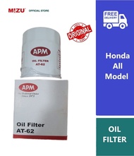MIZU APM Genuine Honda Oil Filter - Honda All Model  Oil Filter DIY car accessories car minyak hitam