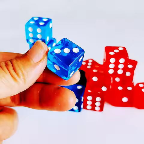 10Pcs Liquid Colored Square Dice 6 Sided D6 Dice Set 6 Faces 16mm Casino Game Dice With Square Edges