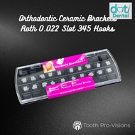 Ceramic Bracket 0.022 Slot with hooks