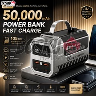 BOSKU Original 3C Powerbank 50000mah 100W Fast Charging Built In Cable Emergency Light AKWP69