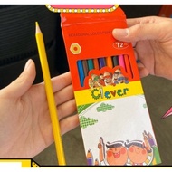 12-COLOR LONG COLORED PENCIL 12-COLOR COLOR PENCIL CLEVER