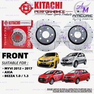 PERODUA MYVI LAGI BEST 2012 ~ 2017 / AXIA / BEZZA - BRAKE DISC ROTOR / KITACHI PERFORMANCE SPORT DIS