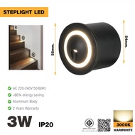 LOCAL789 EILON 3W Step Lamp Warm Light Model Lc-5801Y/BK Black Shop