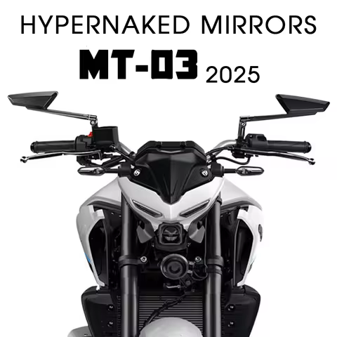 2025 MT03 MT 03 Hypernaked Mirrors For YAMAHA MT-03 MT125 MT-125 Accessories Adjustable Side Rearvie