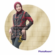 Adhista Blazer Batik Outer Wanita Lengan Panjang Prabuseno Original