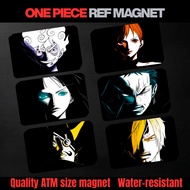 ONE PIECE Ref Magnet | Version 2 | Anime | Souvenir ATM Size | Waterproof, Scratch Proof &