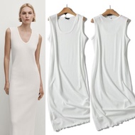 White Slim Midi Dress 75876 (TA)