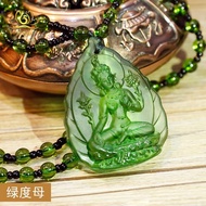 Tibetan Buddhist Amulet Pendant Manjushri Green Tara Necklace Tibetan Buddhist Amulet Pendant for Pr