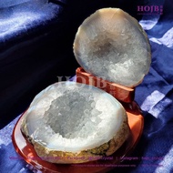 HOJB Brazilian Agate Geodes Prosperity Treasure Stone 140x150mm(2.36kg) 聚寶軒天然巴西玛瑙吉祥聚宝盆风水摆件140x150mm(