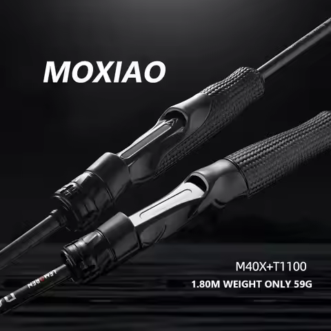 Mavllos MOXIAO Bass Spinning Rod 1.98-2.04m Line 1-12lb Lure 2-28g Action Extra Fast Tip 2 Sections 