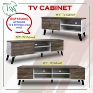 TW 【Siap Pasang】【KL & Selangor Area Saja】LINDA 4FT/5FT/6FT TV Cabinet/TV Console/TV Kabinet- Sonoma 