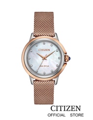 CITIZEN นาฬิกาข้อมือผู้หญิง Eco-Drive EM0796-75D Lady Watch ( พลังงานแสง )