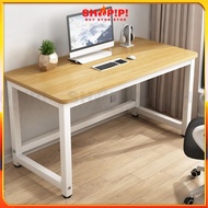 SHOPIPI 5feet 4feet Writing Table Office Table Working Laptop Table Computer Desk Metal Leg Meja Tul