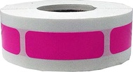 Hot Pink Rectangle Stickers, 0.5 x 1.5 Inches in Size, 500 Labels on a Roll
