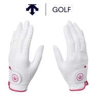 [DESCENTE] GOLF DESCENTE] GOLF Ladies Sheepskin Hand GOLF Gloves (White)