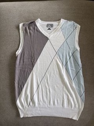 J.Lindeberg Argyle Golf Vest Sweater - Size L