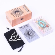 12*7cm Meaning Tarot Deck In Sliding Rigid Gift Box 78 Pcs Tarot Cards with Keywords on Them, Guideb