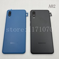 Original Full Set Samsung Galaxy A02 A 02 Battery Back Cover Door Rear Housing Case Replacement Phon