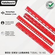 MERAH SIKU Red Hole Angle Rack Iron retail 20cm to 200cm Anti-Rust Strong Quality 1.3mm Thickness Di