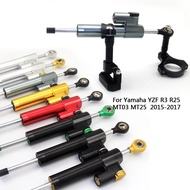 CNC Motorcycle Stabilizer Steering Damper Mounting Bracket Support Kit For Yamaha YZF R3 R25 MT03 MT