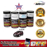 AUTOSPA Touch Up Paint Nissan X-Gear 3pcs/Set (Base Coat + Solvent + Clear Coat)