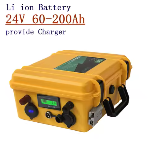 waterproof Rechargeable 24V 60Ah 80Ah 120Ah 150ah 180ah 200ah Lithium ion Battery for Trolling Motor
