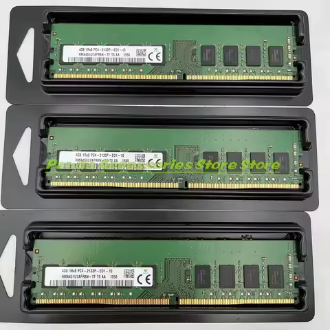 1PCS RAM 4GB 4G 1RX8 PC4-2133P-ED1 DDR4 2133 ECC UDIMM Memory High Quality