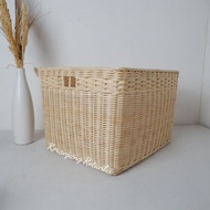 25x25x25 Square Rattan Basket