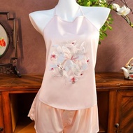 Pajamas Ladies Pajamas Ladies Accessories Embroidered Abdominal Suit Retro Chinese Style Ladies Embr