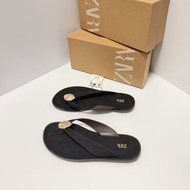Authentic NEW 2026 Spain style ZARAˉ New Flat Sandals Clip-on Womens Word Slippers Outer Wear French